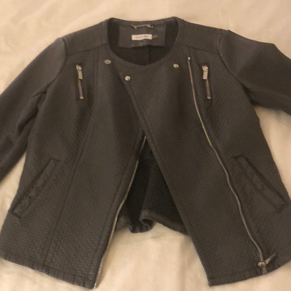 Gray Leather Jacket - image 1
